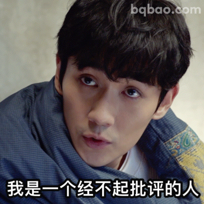 我是一个经不起批评的人
