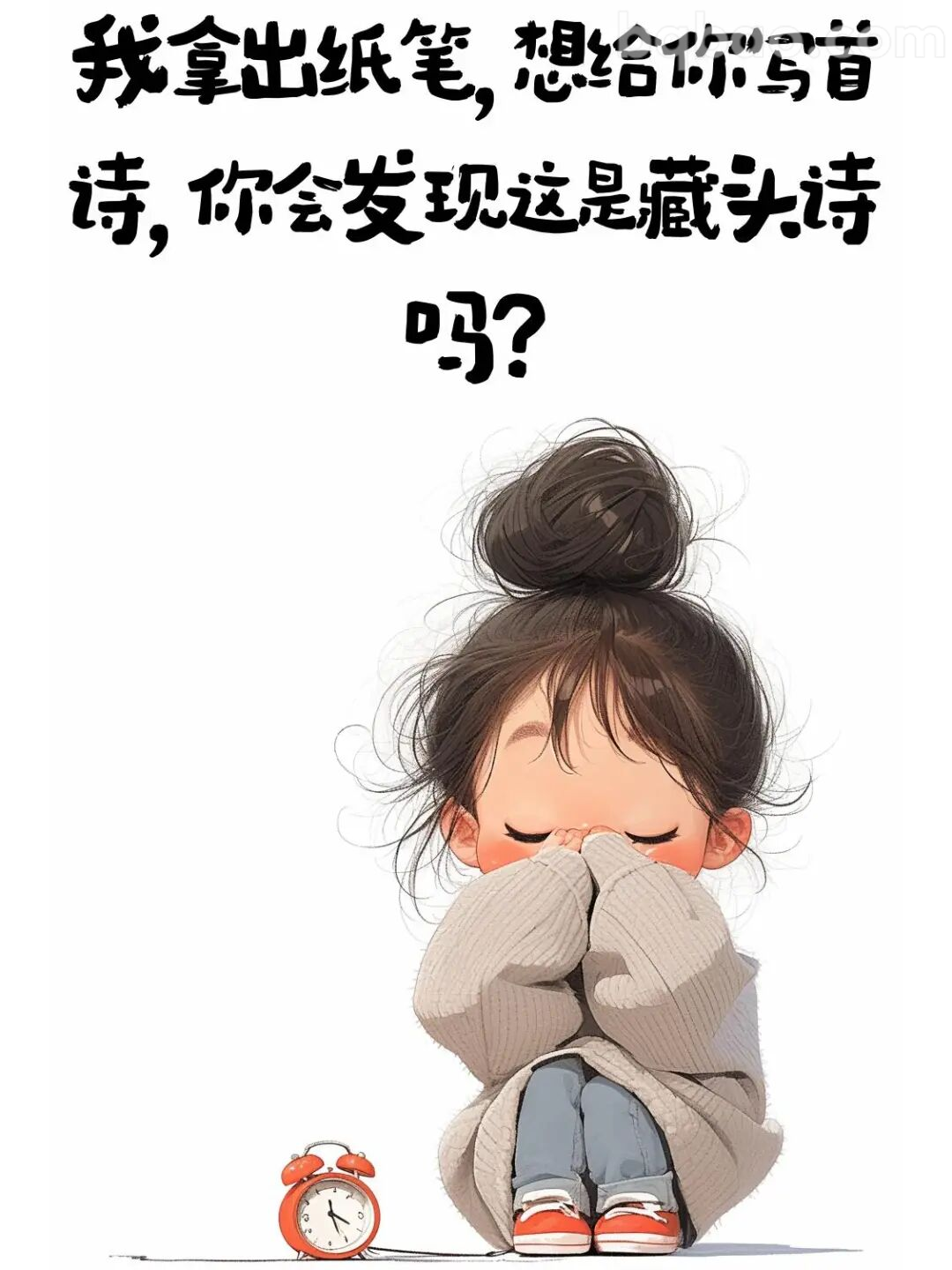 藏头诗：我想你