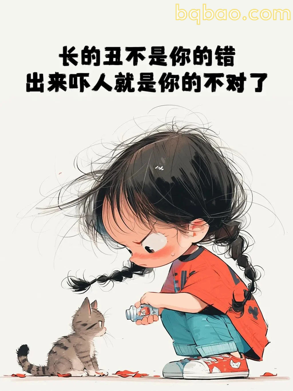 丑萌小女孩怼人