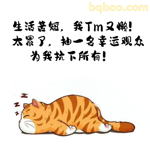 累到躺平的猫