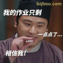 我的作业只剩一点了相信我