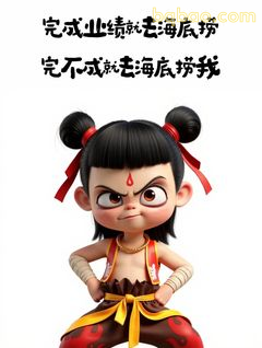 哪吒叉腰怒吼：完不成去海底捞