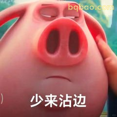 少来沾边！猪鼻子瞪眼