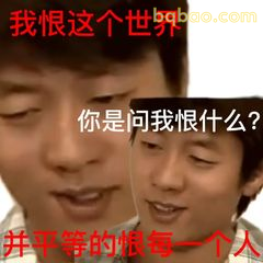 我恨这个世界 你问恨什么