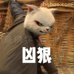 凶狠白猫瞪眼杀