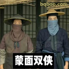 蒙面双侠并肩而立