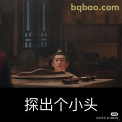 探出个小头
