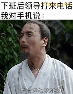 你告诉他我不在