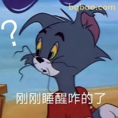 汤姆一脸问号刚睡醒