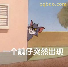 汤姆探头偷看表情包