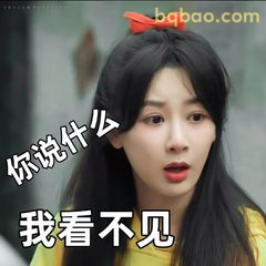 你说什么？我看不见