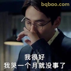 我很好 我哭一个月就没事了