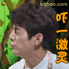 何炅吓一激灵