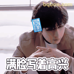 满脸写着高兴 冷漠贴纸