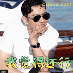 我觉得还行（托腮墨镜版）