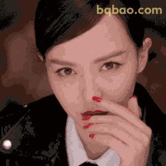 唐嫣捂嘴惊讶表情