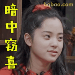 暗中窃喜的小表情