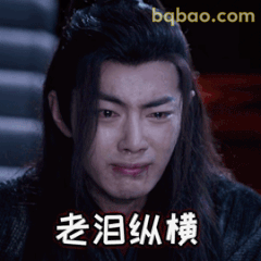 肖战魏无羡老泪纵横表情