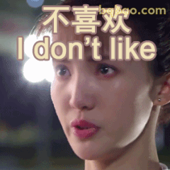 不喜欢 I don't like