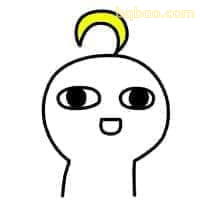 头顶小黄月呆萌脸