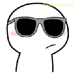 戴墨镜白脸小人