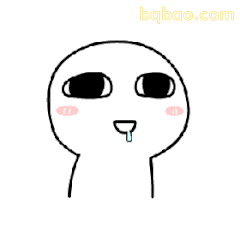 流口水傻笑小人