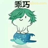 乖巧骑蓝鲸小人
