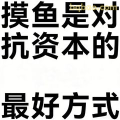 摸鱼是对抗资本的最好方式