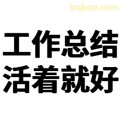 工作总结活着就好