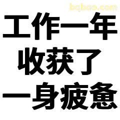 工作一年收获一身疲惫