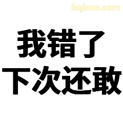我错了下次还敢