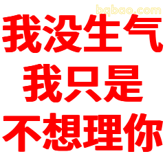 我没生气我只是不想理你
