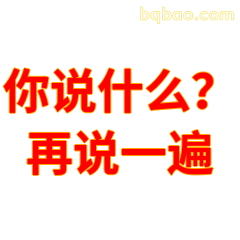 你说什么？再说一遍