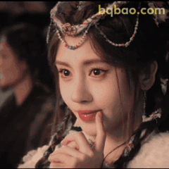 古风少女托腮思考