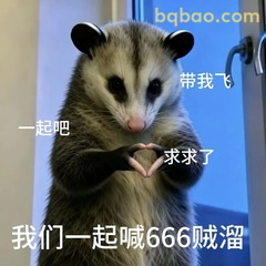 小负鼠比心求带飞喊666贼溜