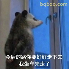 负鼠说我要坐车先走啦