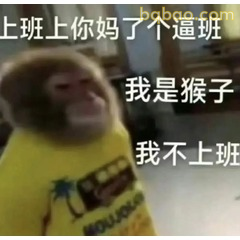 我是猴子我不上班