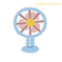 夏天太热小风扇求降温表情包