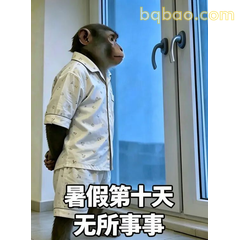大学生暑假宅家摆烂搞笑聊天表情包