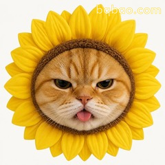 向日葵橘猫