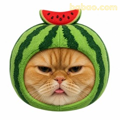 西瓜头橘猫