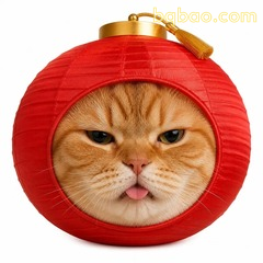 红灯笼橘猫