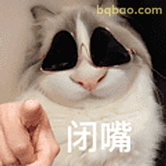 闭嘴猫咪指指点点