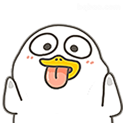 可达鸭吐舌卖萌