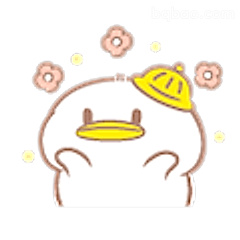 戴柠檬帽的小鸭