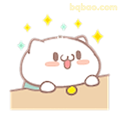 萌猫吐舌闪星星