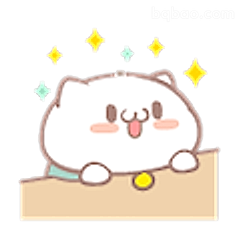 萌猫吐舌闪星星