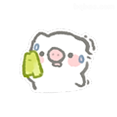 小猪擦汗好热呀