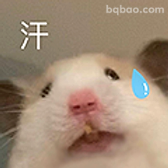 仓鼠冒汗表情包