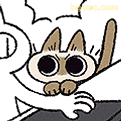 猫猫探头萌翻了